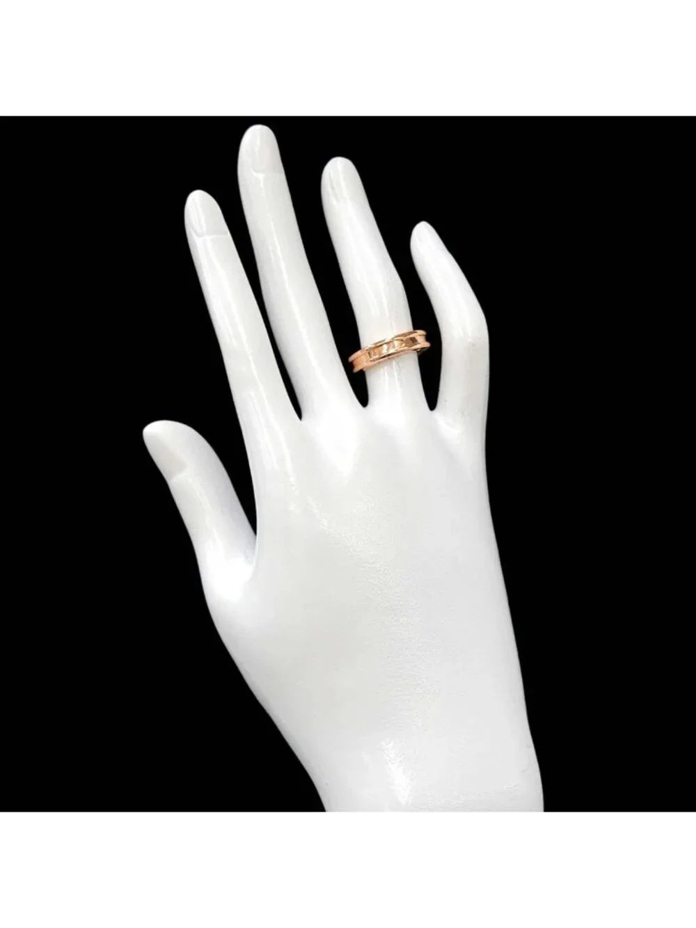 Bvlgari Band 48 Ring 18K Pink Gold